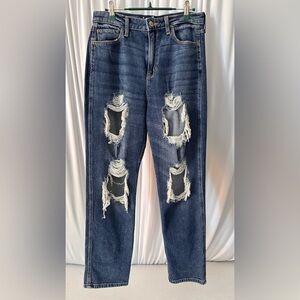 Hollister Ultra High Rise Mom Ripped Jeans